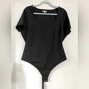 Barr111 1X black bodysuit top one piece